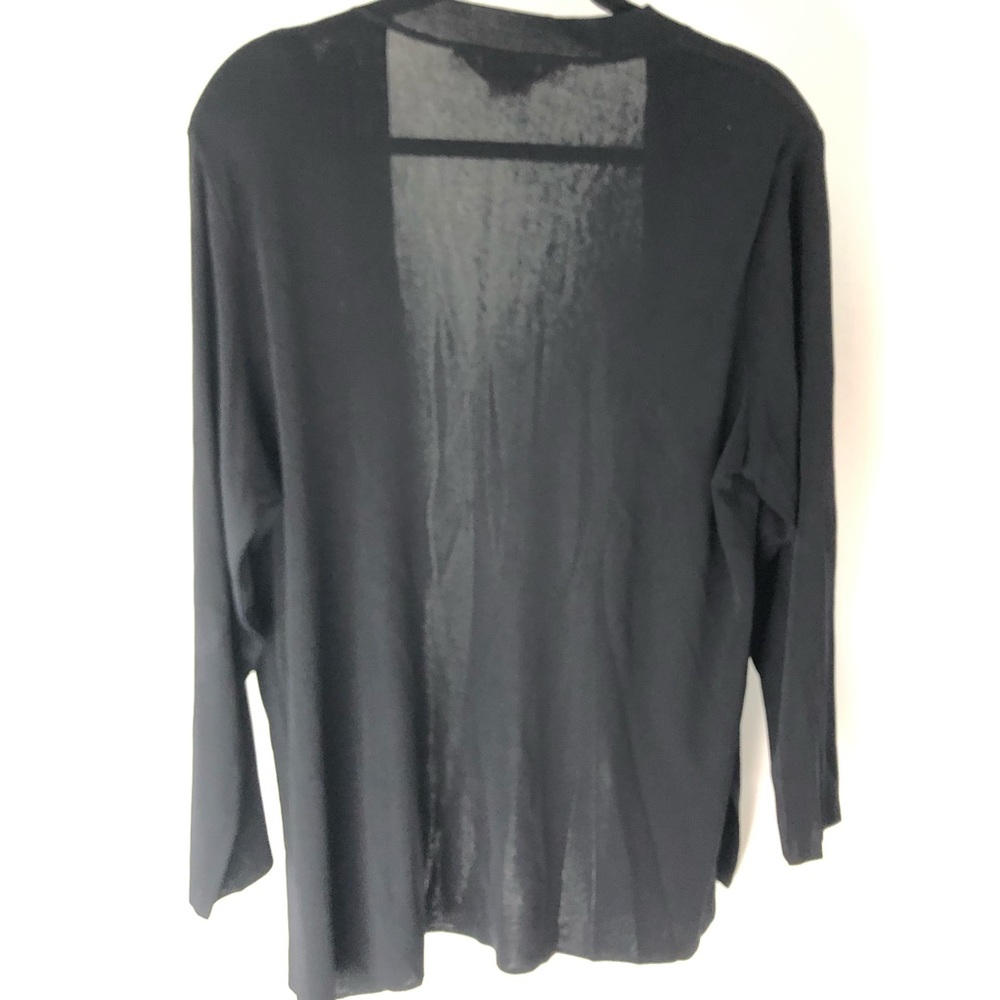 Misook Longline Open Front Patch Pocket Cardigan - image 4